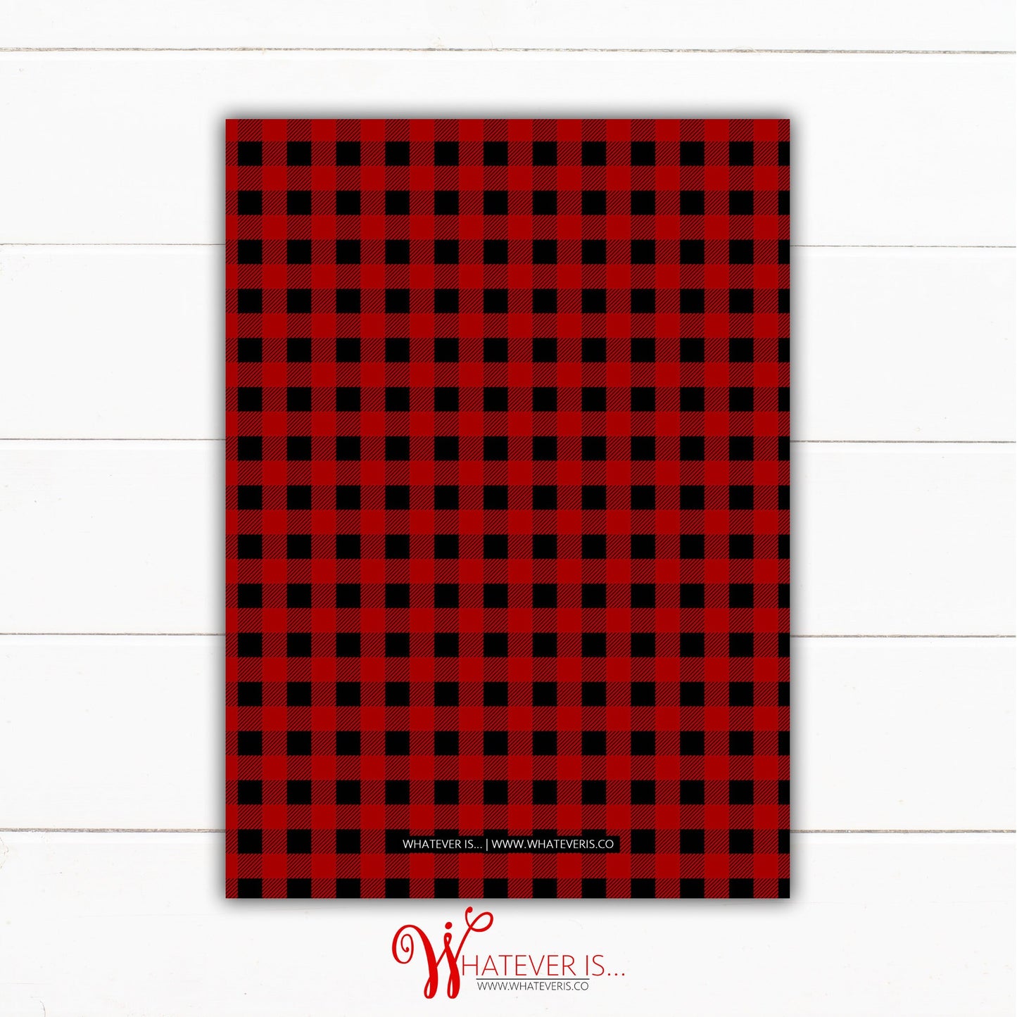 Let's Go on an Adventure Buffalo Plaid Baby Shower Invitation