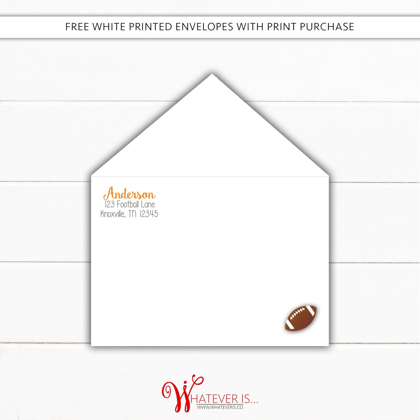 Football Baby Shower Thank You Cards | Orange and White Football | Boy Baby Shower Thank You Cards | Tennessee Football | Vols