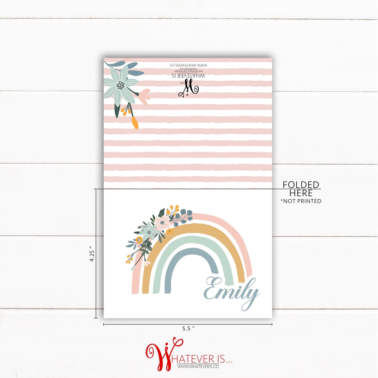 Personalized Notecards | Boho Rainbow Notecards | Personalized Stationery | Teacher Gift | Greeting Card | Personalized Gift | Set of 12