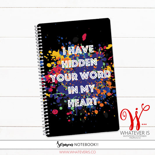 I Have Hidden Your Word In My Heart Sermon Notebook 1