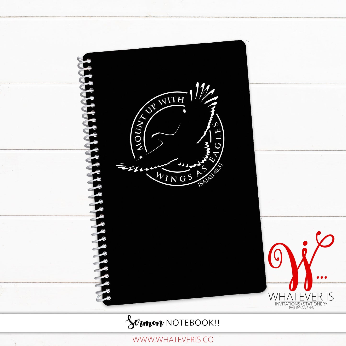 Wings as Eagles • 52 Week Sermon Notes Notebook