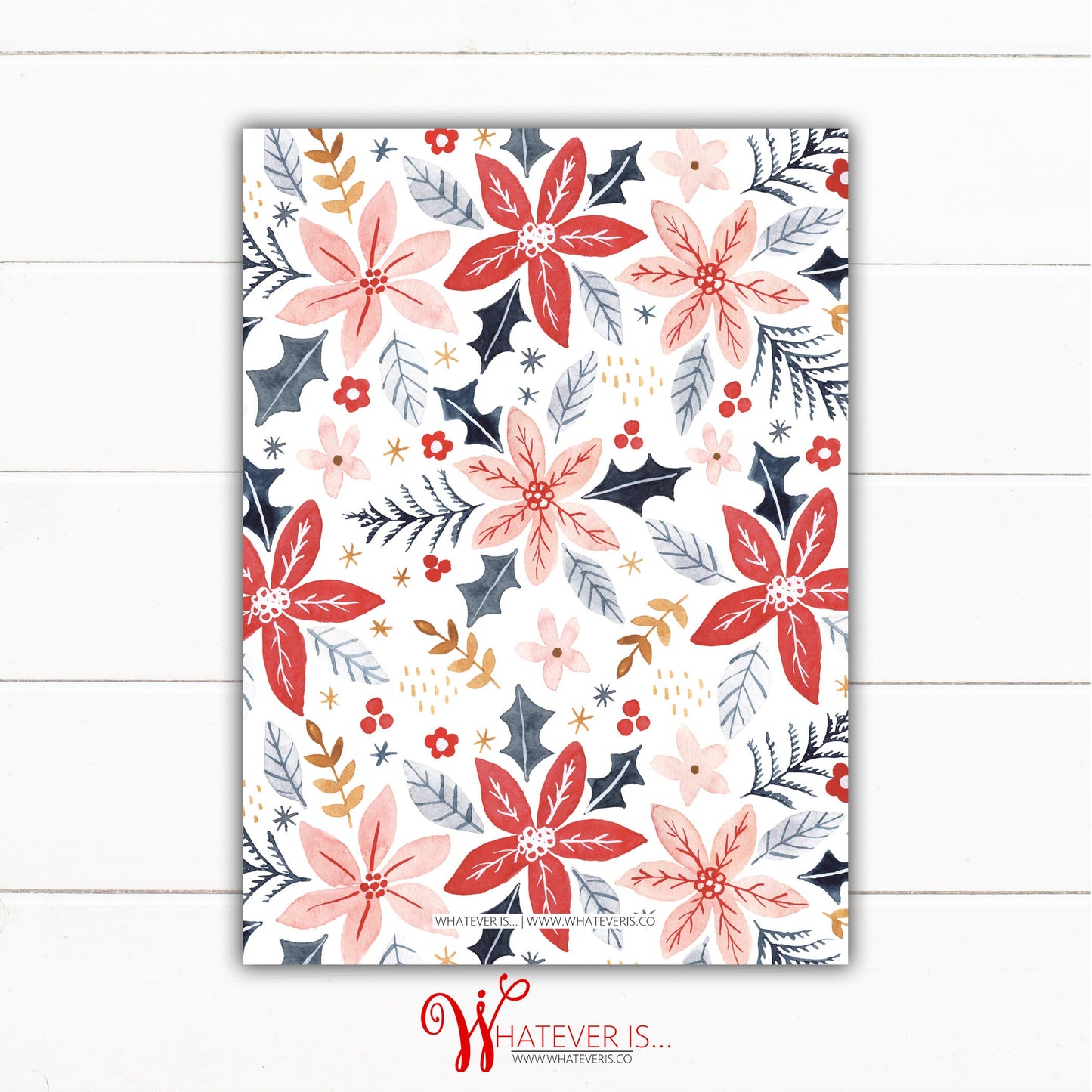 God of Hope Floral Romans 15:13 Christian Christmas Card