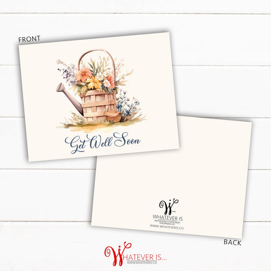 Vintage Floral Sympathy Greeting Card Set