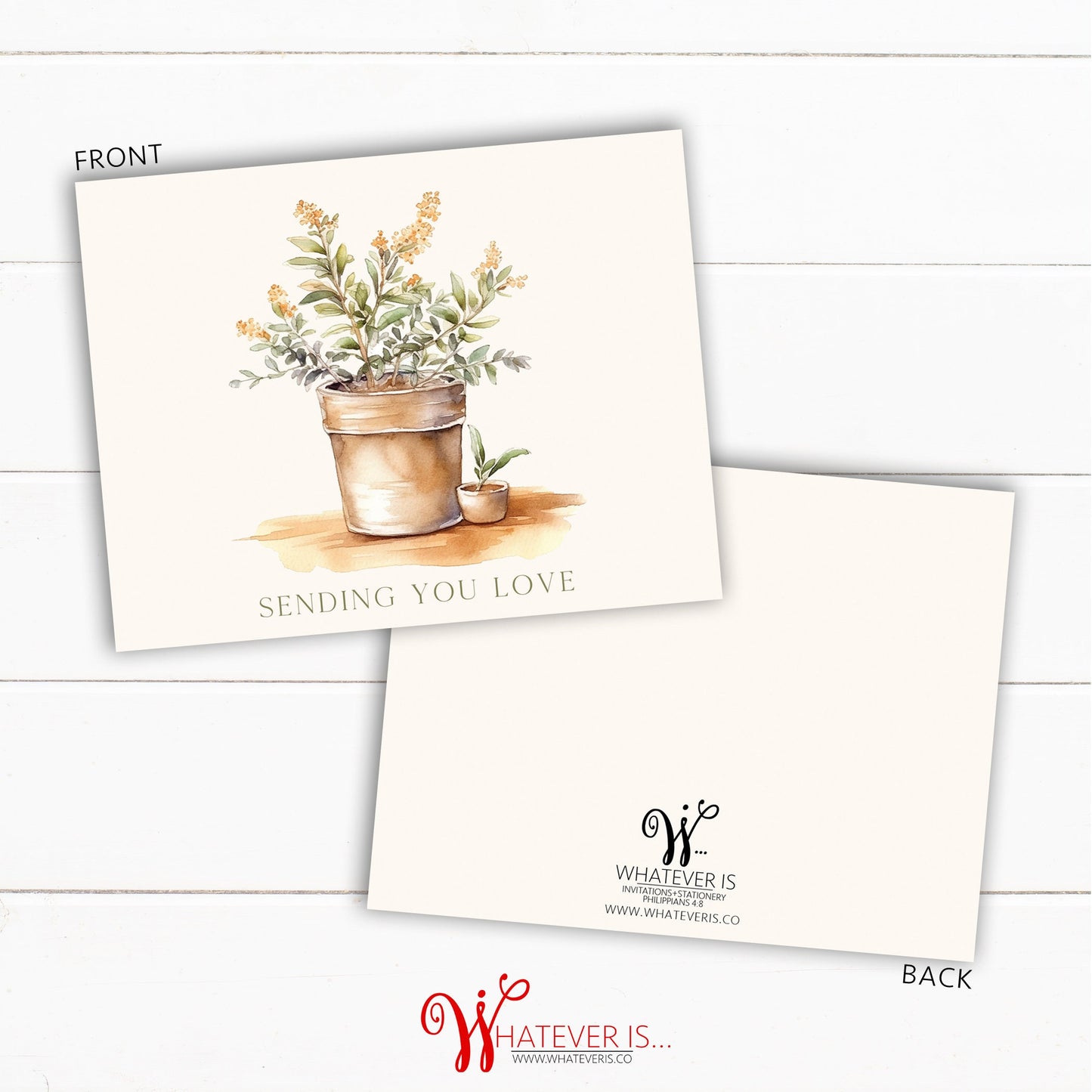 Vintage Floral Sympathy Greeting Card Set