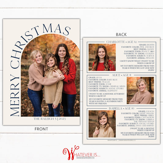 Modern Arch Christmas Card