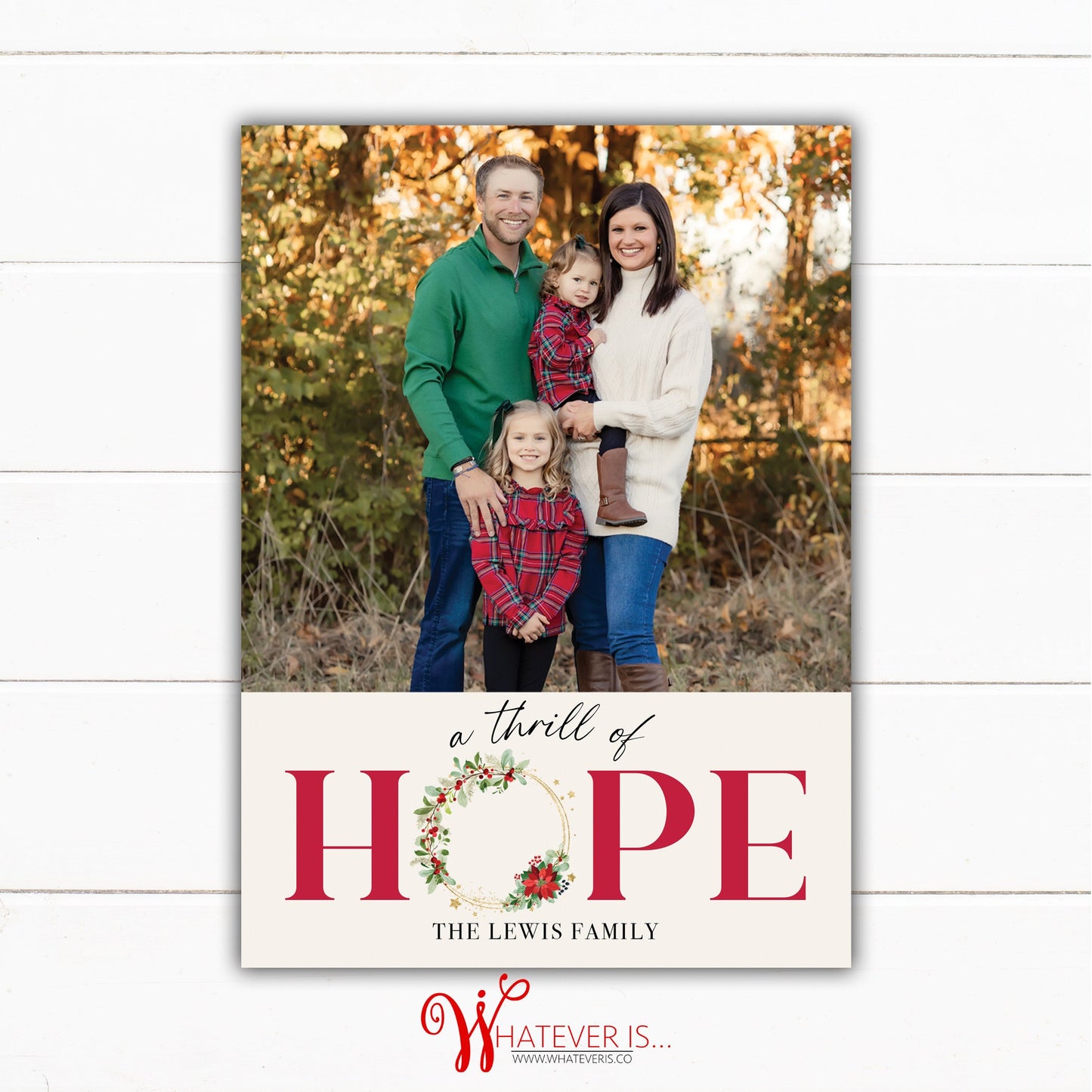 A Thrill of Hope Gingerbread Christmas Card