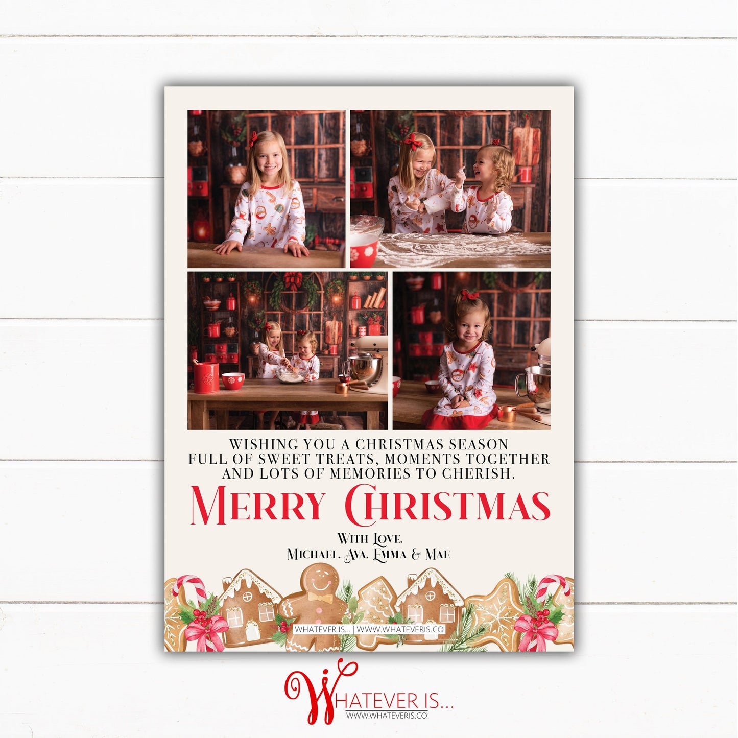 A Thrill of Hope Gingerbread Christmas Card