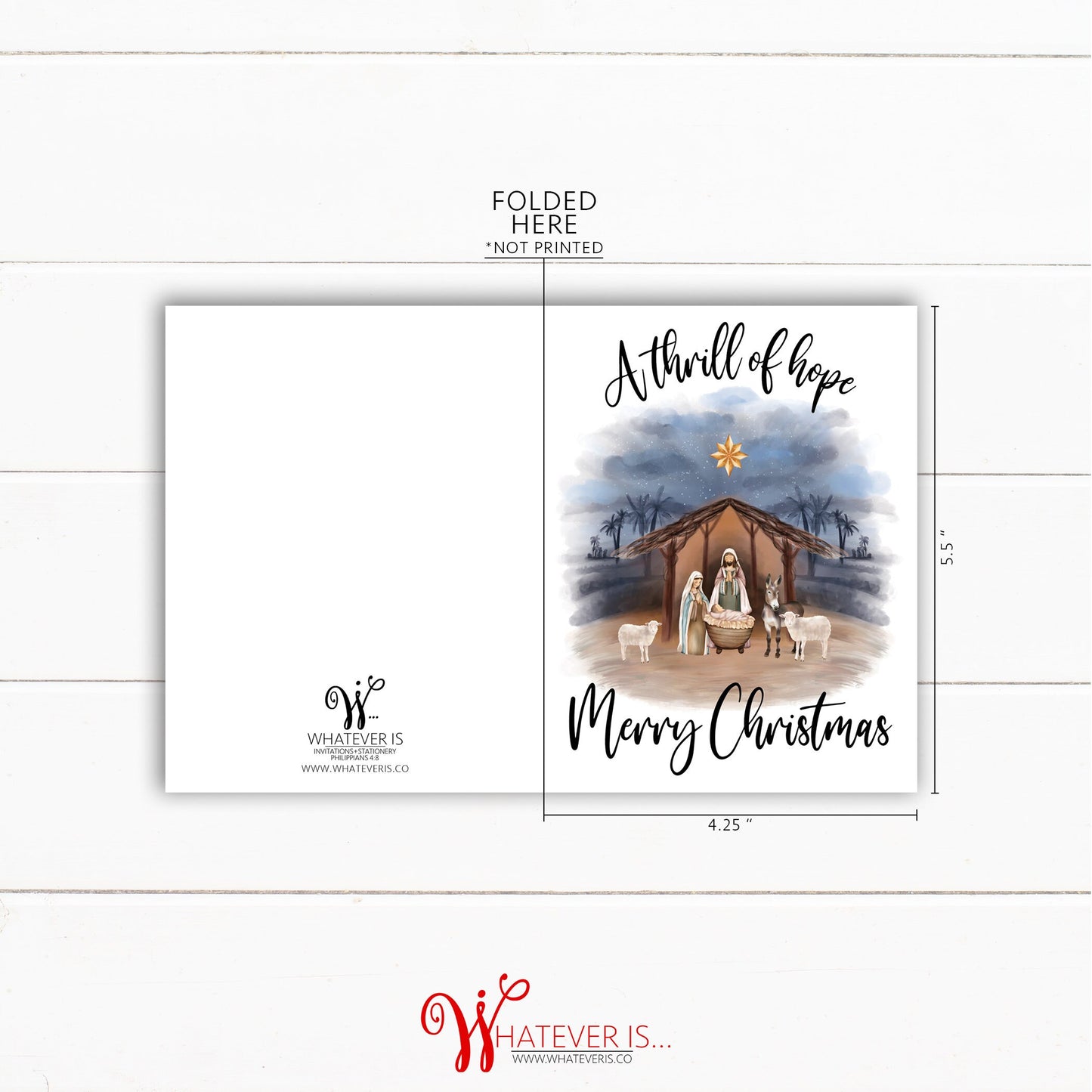 A Thrill of Hope Christmas Cards