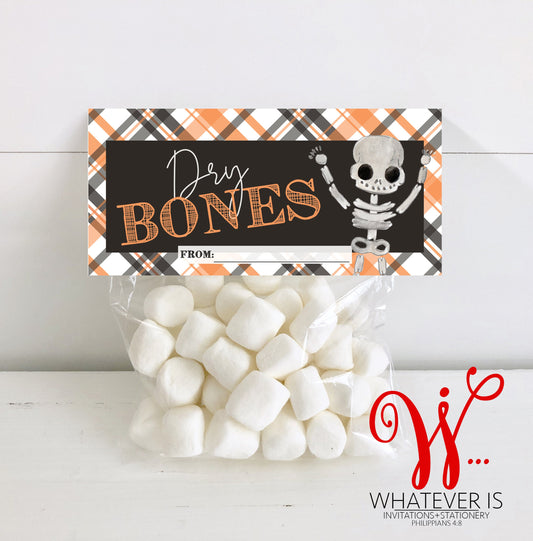 Dry Bones Christian Halloween Treat Bag | Halloween Treats for Kids | Halloween Gift | Halloween Goodie Bags | Halloween School Treats