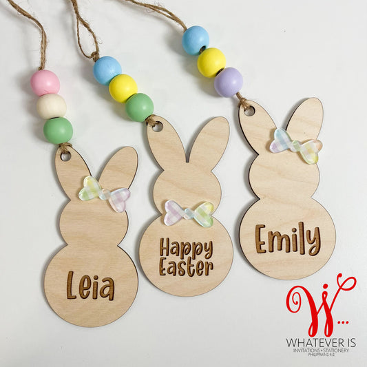 Personalized Easter Bunny Basket Tags
