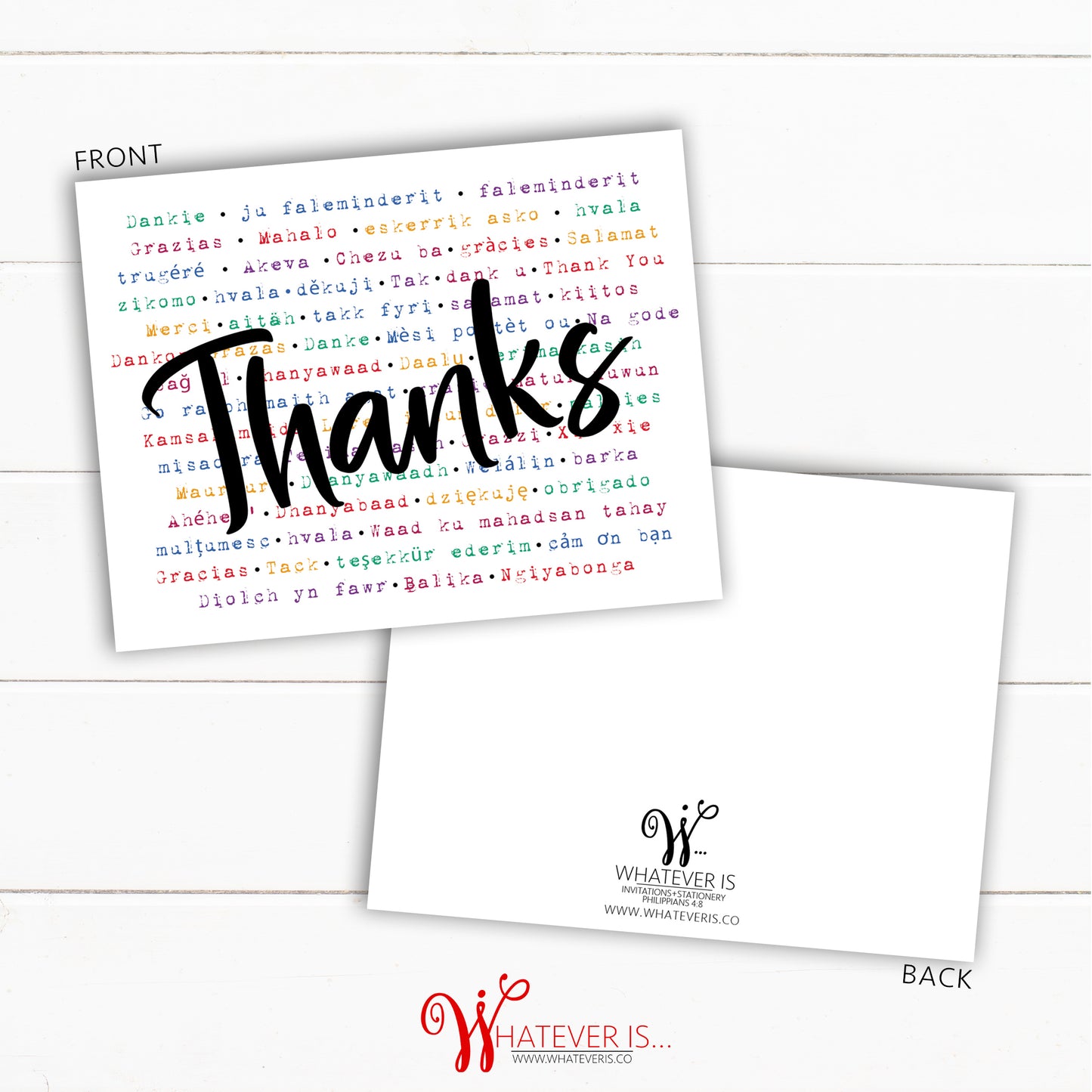 A2 Many Ways to Say Thank You Cards (Set of 12)