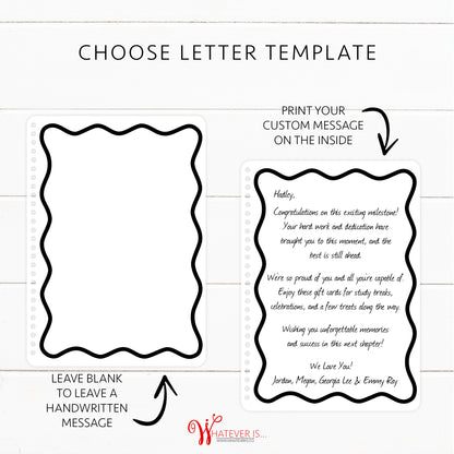 Personalized College Survival Kit Gift Card Book
