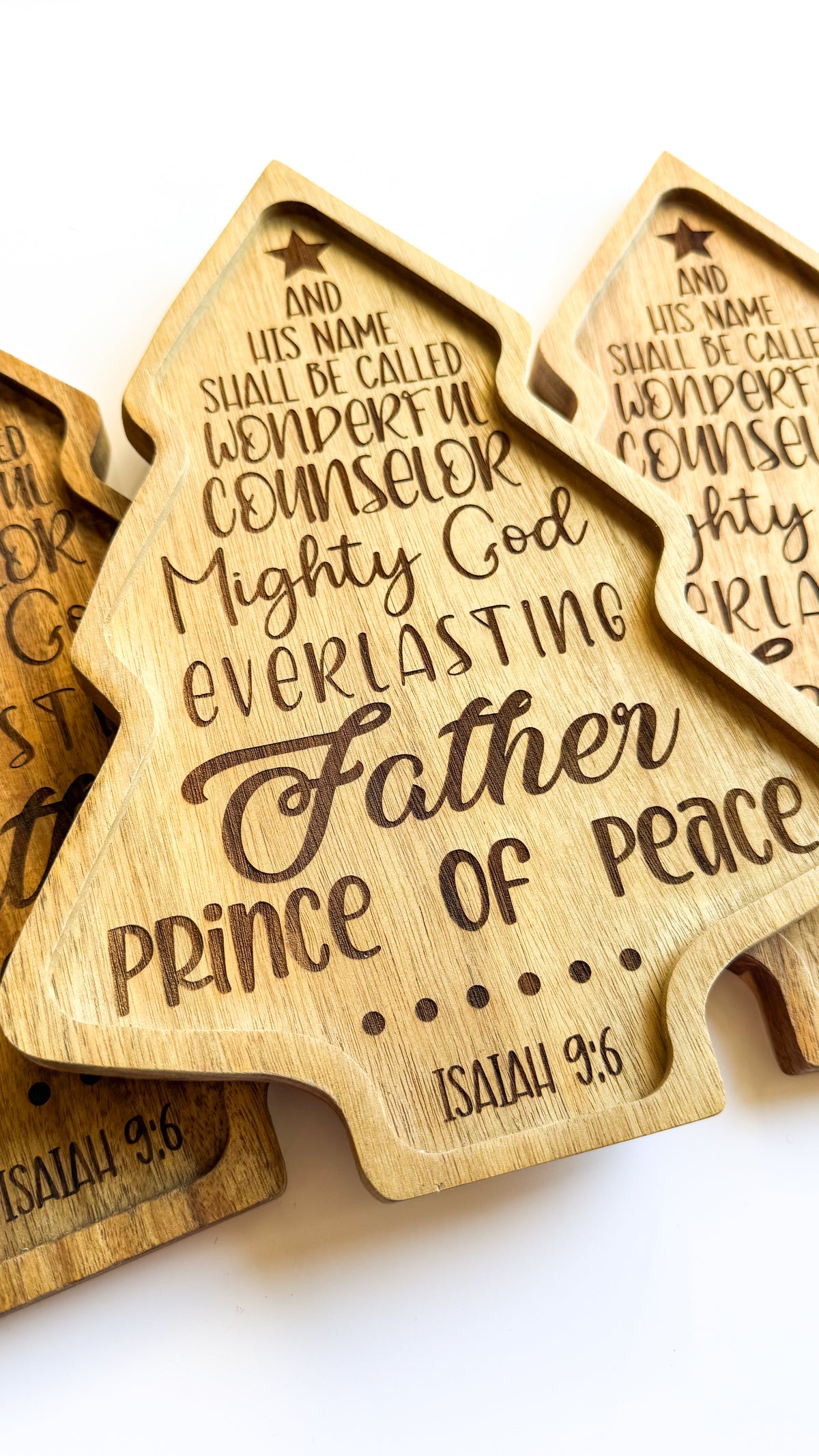Isaiah 9:6 Christmas Tree Charcuterie Board
