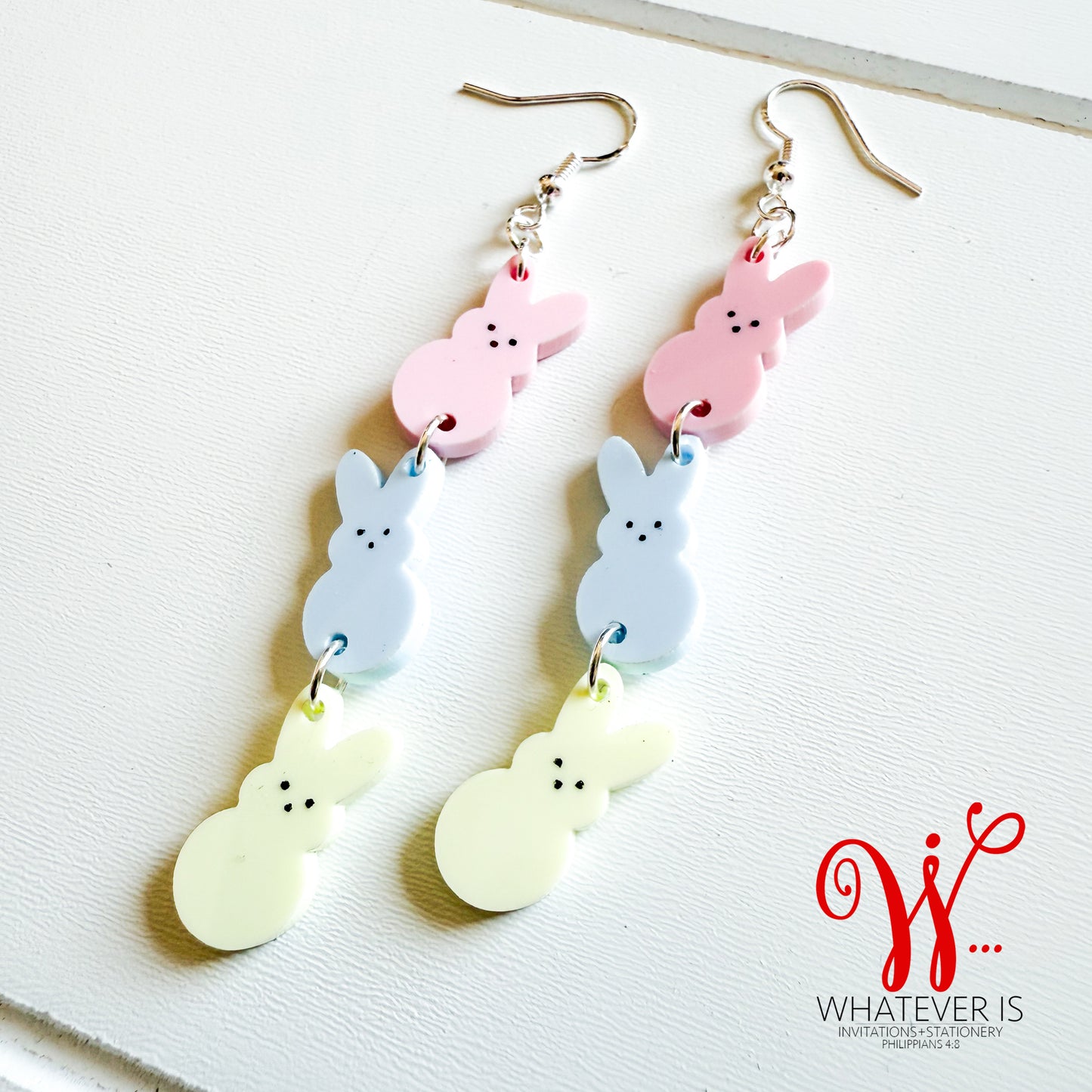 Easter Bunny Trio Earrings