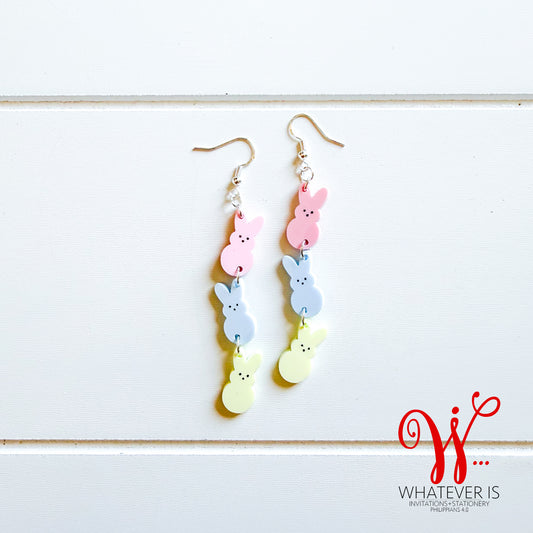 Easter Bunny Trio Earrings