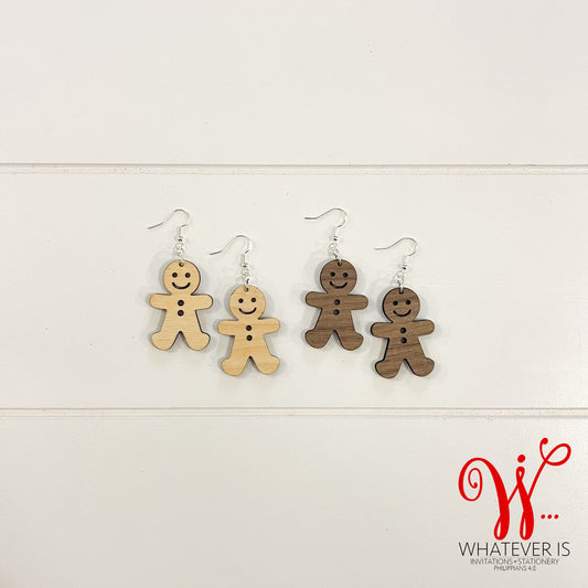 Gingerbread Man Earrings