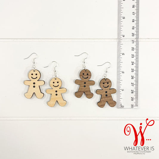 Gingerbread Man Earrings