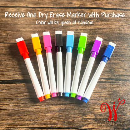 License Plate Dry Erase Game