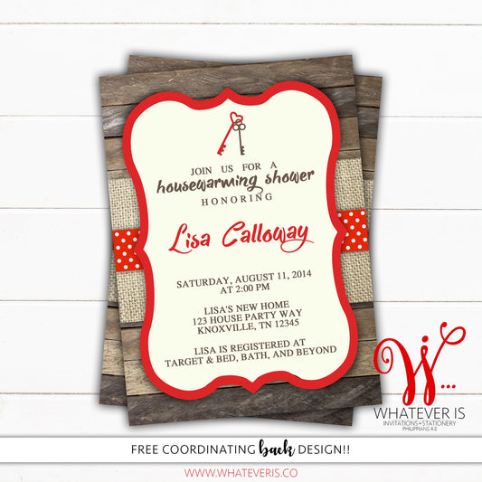 Housewarming Invitation | Rustic Housewarming Invitation | Housewarming Invite | Printable Housewarming Invitation | House Warming Invite