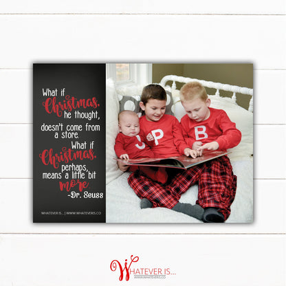 Simple Frame Family Picture Christmas Card