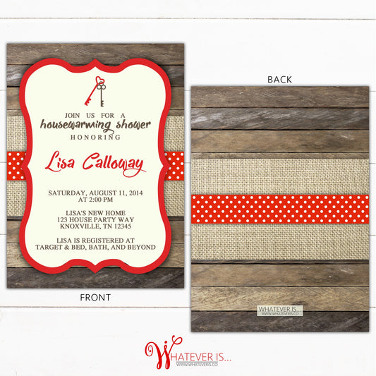 Housewarming Invitation | Rustic Housewarming Invitation | Housewarming Invite | Printable Housewarming Invitation | House Warming Invite