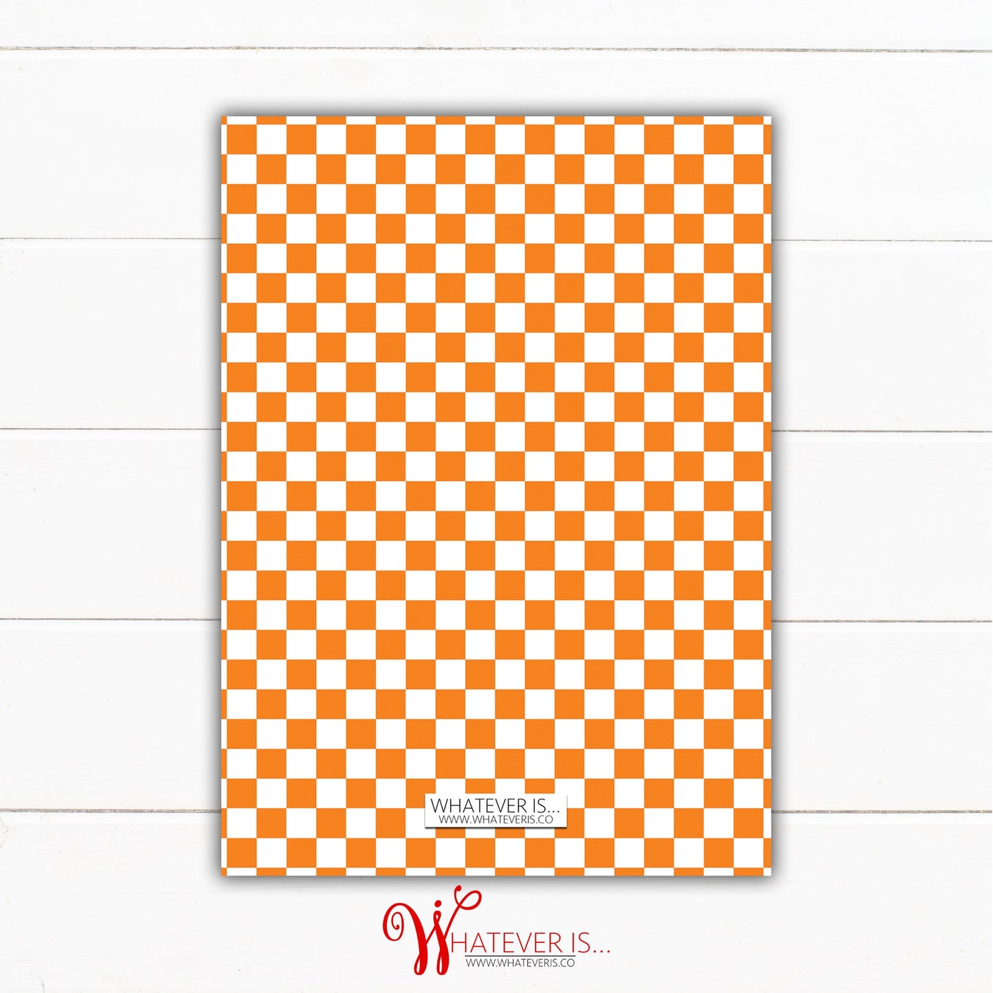 Orange and White Cheerleading Baby Shower Invitation