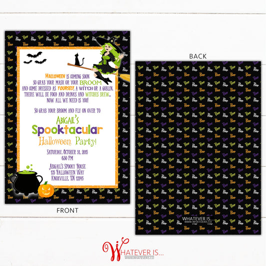 Halloween Spooktacular Party Invitation | Halloween Party | Kids Halloween Party | Spooky Halloween Party | Halloween Dress Up Party Invite
