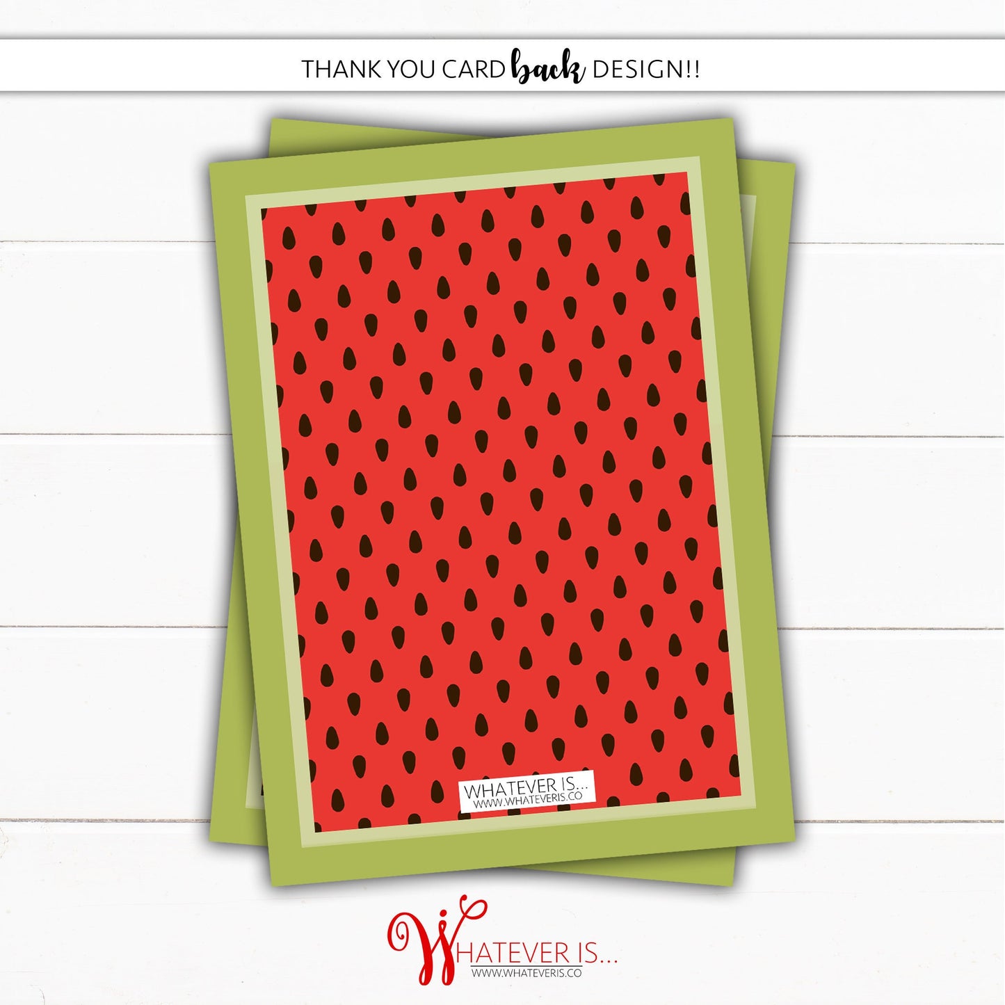 Watermelon Picnic Birthday Printable Thank You Card | Picnic Birthday Party | Watermelon Birthday Party Thank You Card | Ants Birthday